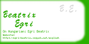 beatrix egri business card